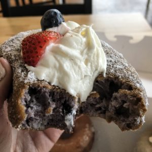 Blueberry Cream Cheese Donut
