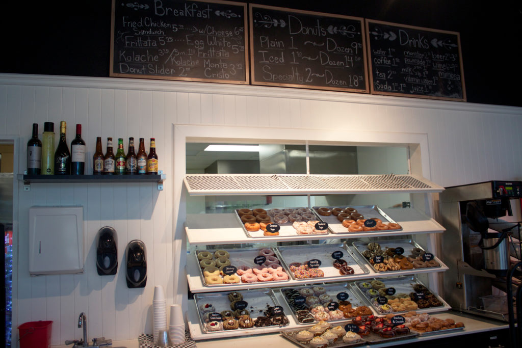 The Donut Kitchen display