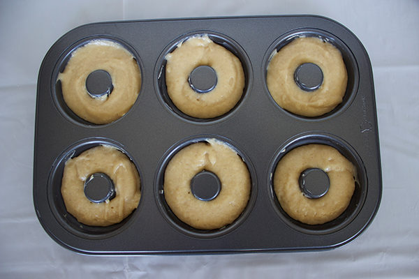 Batter in Donut Pan