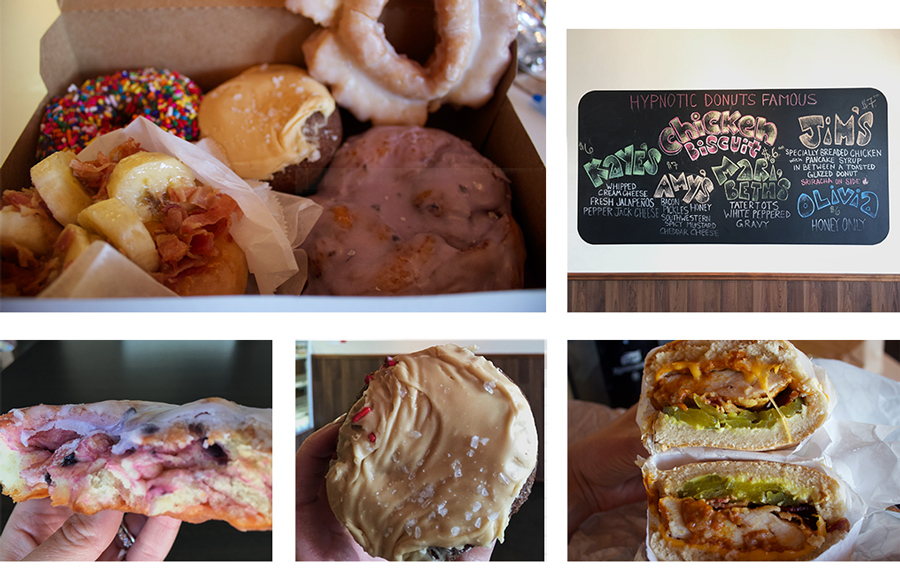 Hypnotic Donuts & Biscuit collage