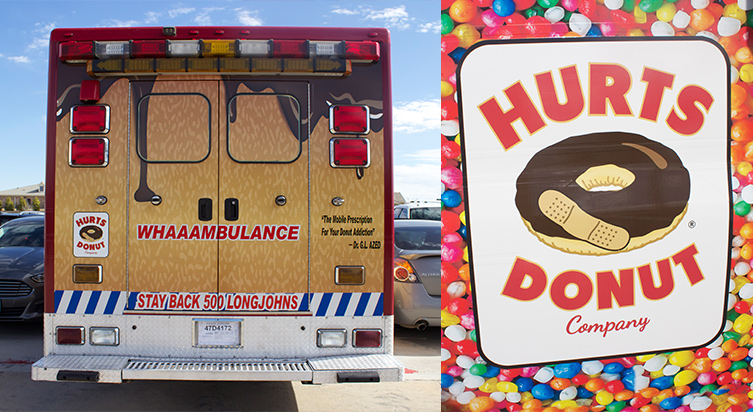 Hurts Donut Co. Whambulance truck