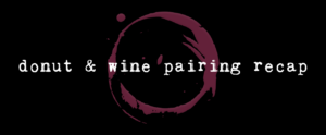 Donut and Wine Pairing Recap Header