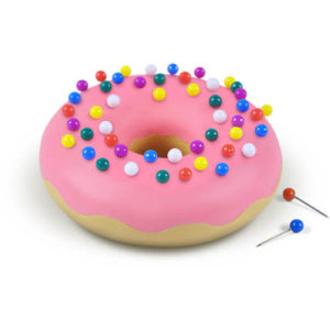 Desk Donut Eraser and Pushpin Holder