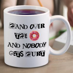 Donut Ransom Note Coffee Mug