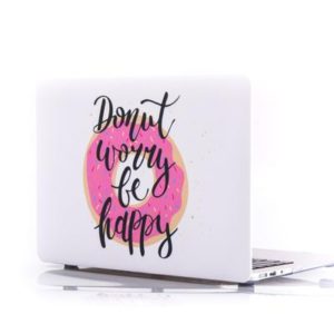 Donut Worry Be Happy Hard Laptop Case