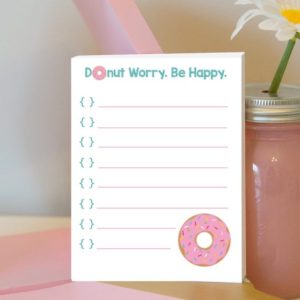Donut Worry, Be Happy To Do List