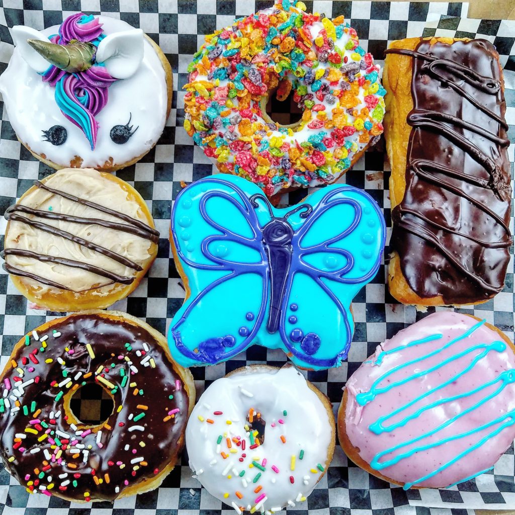 Box of assorted donuts from Thirsty Whale Bakery by Erin Good