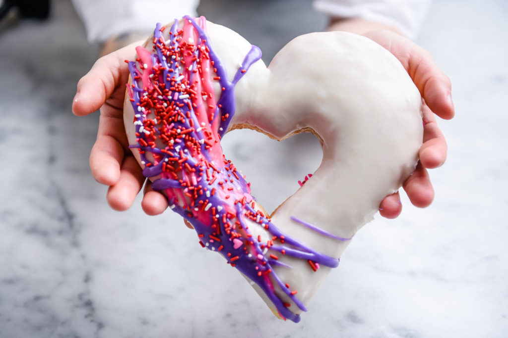 Angel Food Bakery's Jumbo Heart Donut