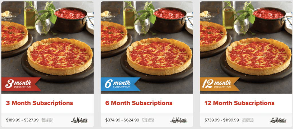 Lou Malnati's Pizza-by-the-Month Subscription