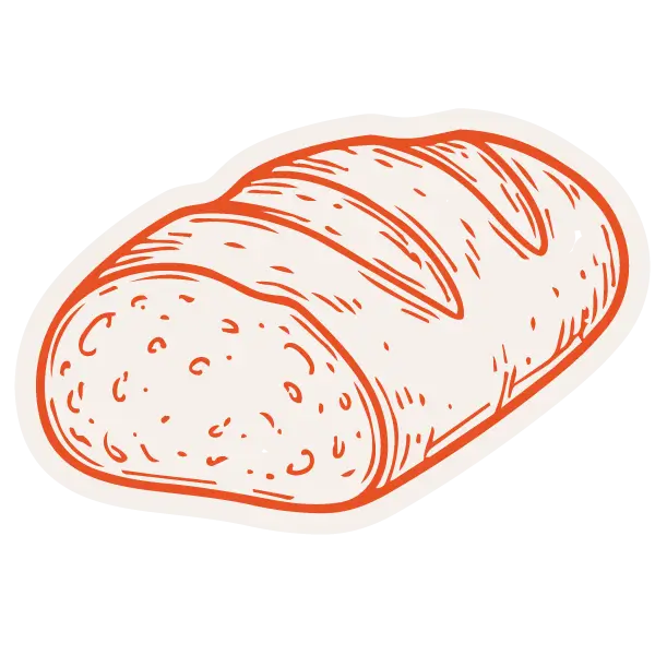 Artisan loaf of bread from a neighborhood bakery