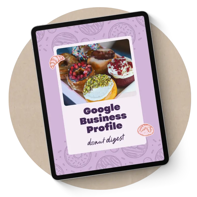 Google Business Profile optimization graphic for bakeries