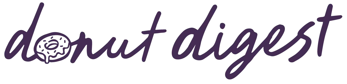 Donut Digest horizontal logo for website headers